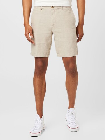 Loosefit Pantalon chino Banana Republic en blanc : devant