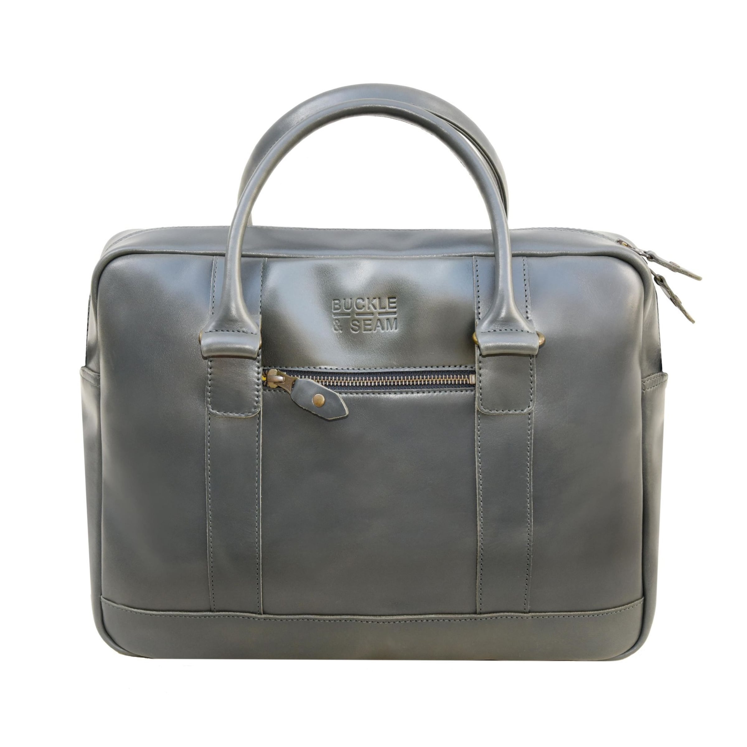 Buckle & Seam Document bag 'Everett' in Grey: front