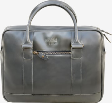 Buckle & Seam Document Bag 'Everett' in Grey: front