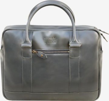 Borsa portadocumenti 'Everett' di Buckle & Seam in grigio: frontale