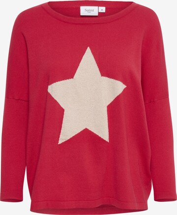 SAINT TROPEZ Sweater 'Baria' in Red: front