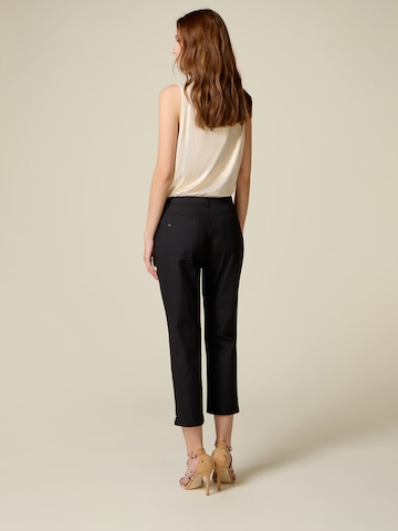 Effilé Pantalon oltre en noir