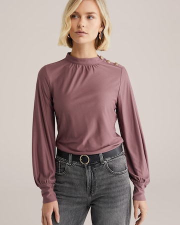 Tricou de la WE Fashion pe mov: față