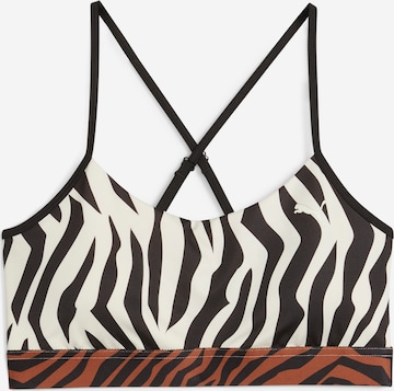 Bustier Soutien-gorge de sport 'Move Animal Remix' PUMA en beige : devant