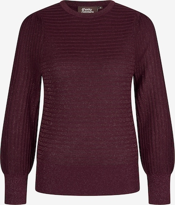 4funkyflavours Pullover 'Have You Heard?' in Rot: predná strana