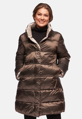 baronia Winter Coat in Brown: front