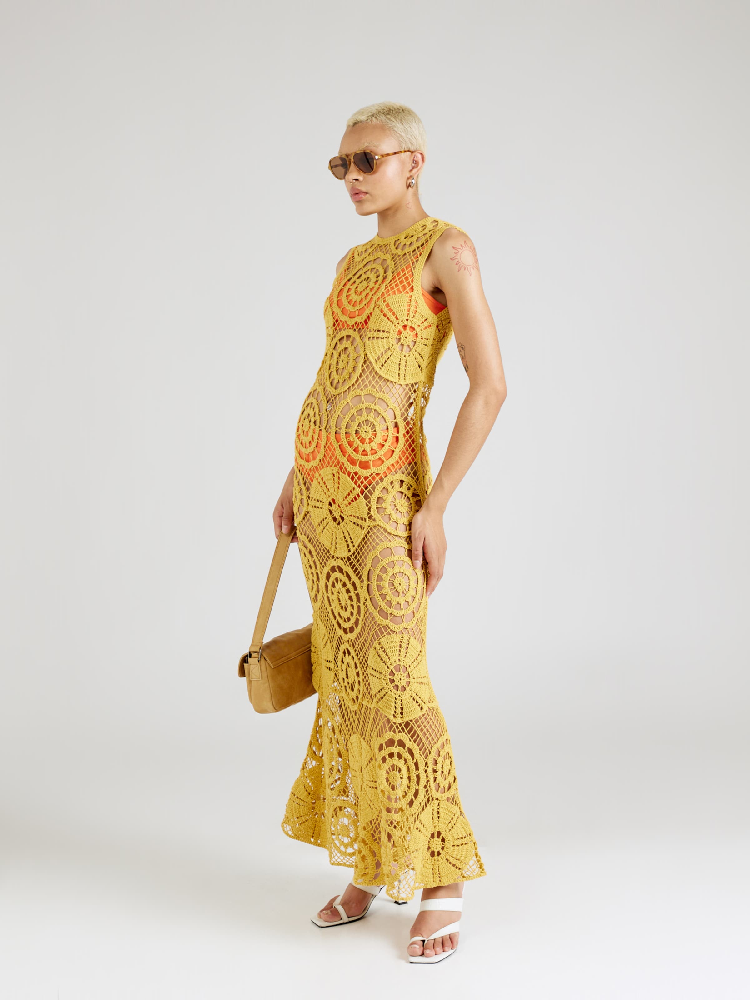 Mustard beach dress hotsell