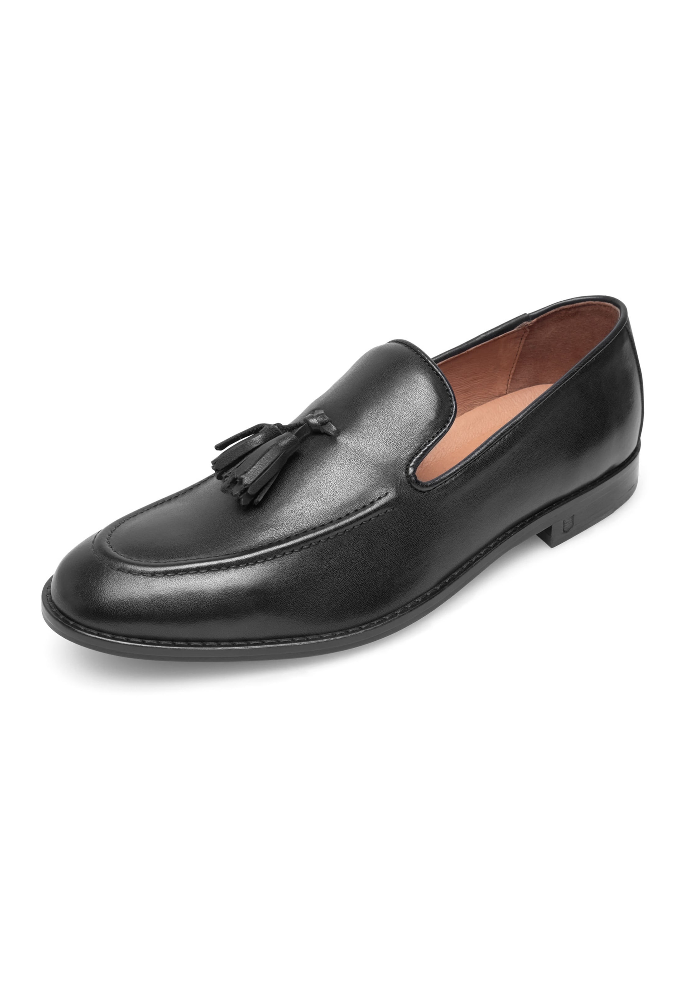 Henry Stevens Slip-ons 'Wallace' in Black: front