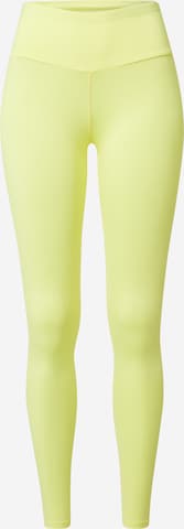 Hey Honey Skinny Workout Pants in Yellow: front