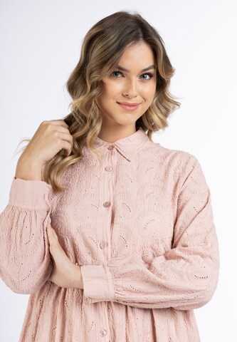 DreiMaster Vintage - Vestido camisero en rosa