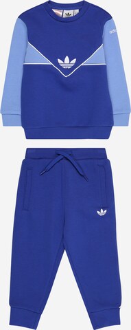 ADIDAS ORIGINALS Joggingová souprava 'Adicolor Crew' – modrá: přední strana