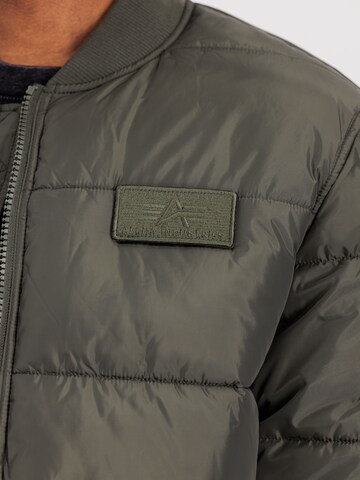 ALPHA INDUSTRIES Between-Season Jacket 'MA-1 Puffer' in Green