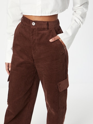 Monki - Loosefit Pantalón cargo en marrón