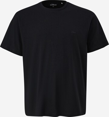 s.Oliver T-Shirt in Schwarz: predná strana