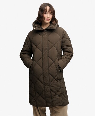 Superdry & Co Wintermantel in Groen: voorkant