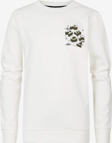 Petrol Industries Sweatshirt 'Elmhurst' in White: front