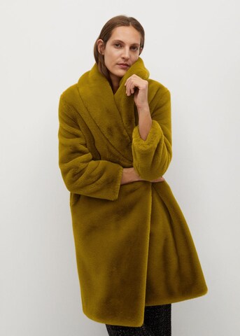 MANGO Přechodný kabát 'Chilly' – žlutá: přední strana