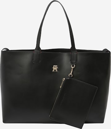 TOMMY HILFIGER - Shopper en negro: frente