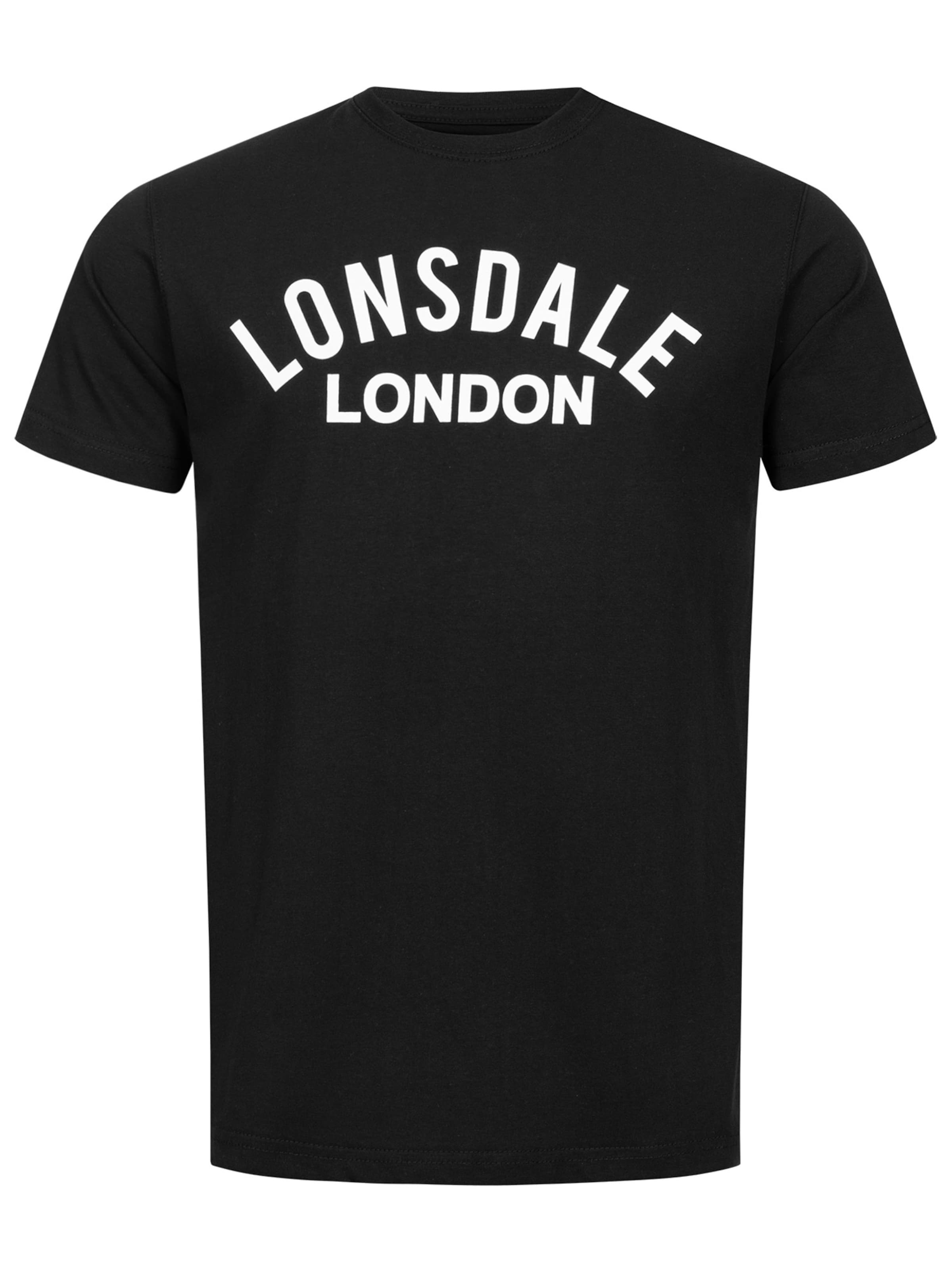 LONSDALE Tričko 'Bradfield' - Čierna: predná strana