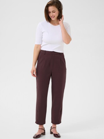 Effilé Pantalon à pince 'KAMerle' Kaffe en marron