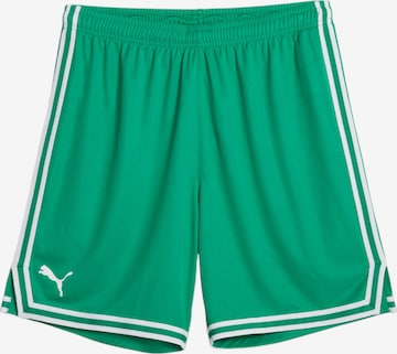 PUMA Sportshorts 'Hoops Team Game' in Grün: Vorderseite