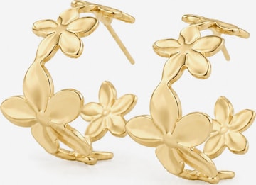Hey Happiness Oorbellen 'Bloom Flower Hoop' in Goud: voorkant