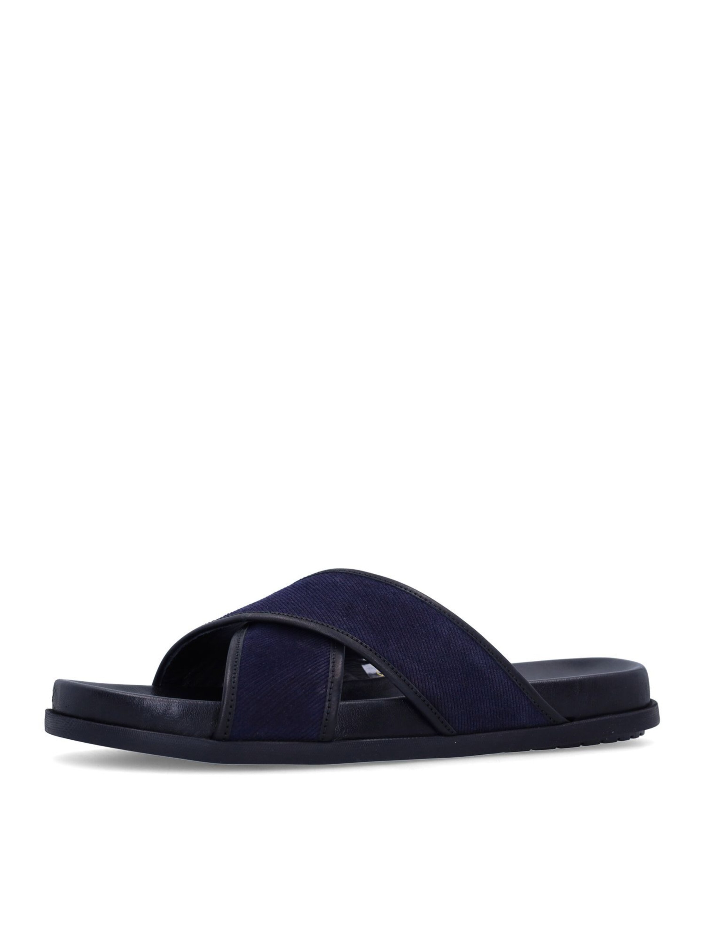 MANFIELD Mules in Blue: front