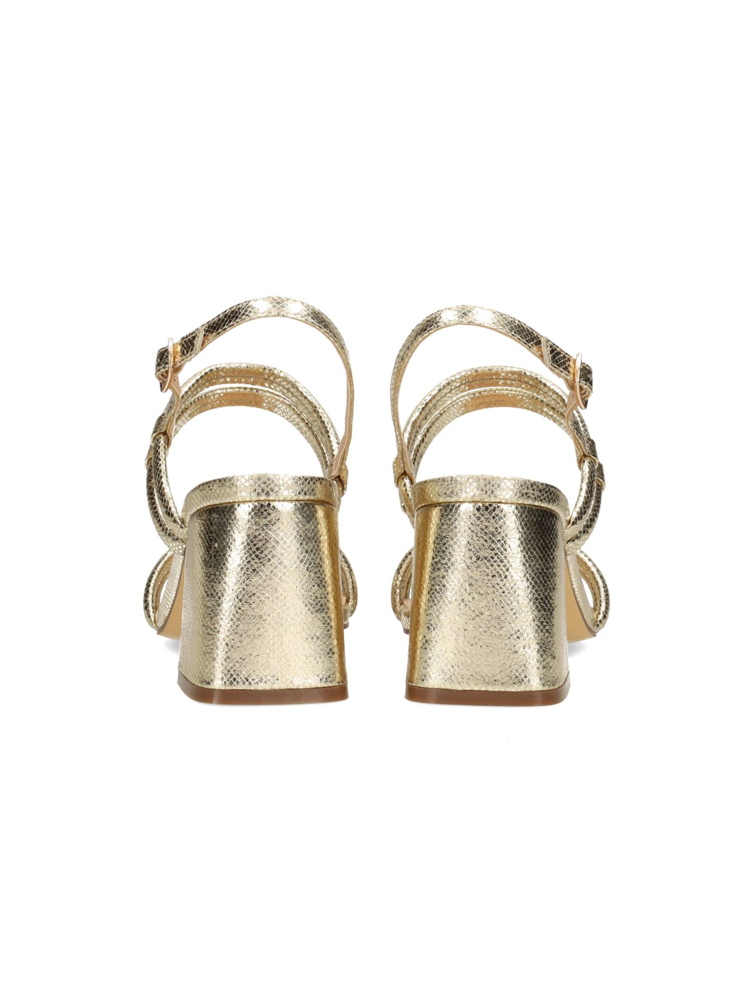 Sandales à lanières 'NOVA' POSH by Poelman en or