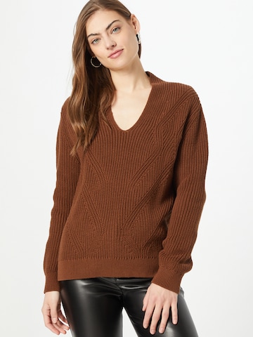 COMMA Sweter w kolorze brązowy: przód