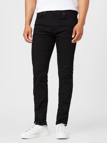 LEVI'S ® - Tapered Calças de ganga '502 Taper Hi Ball' em preto: frente