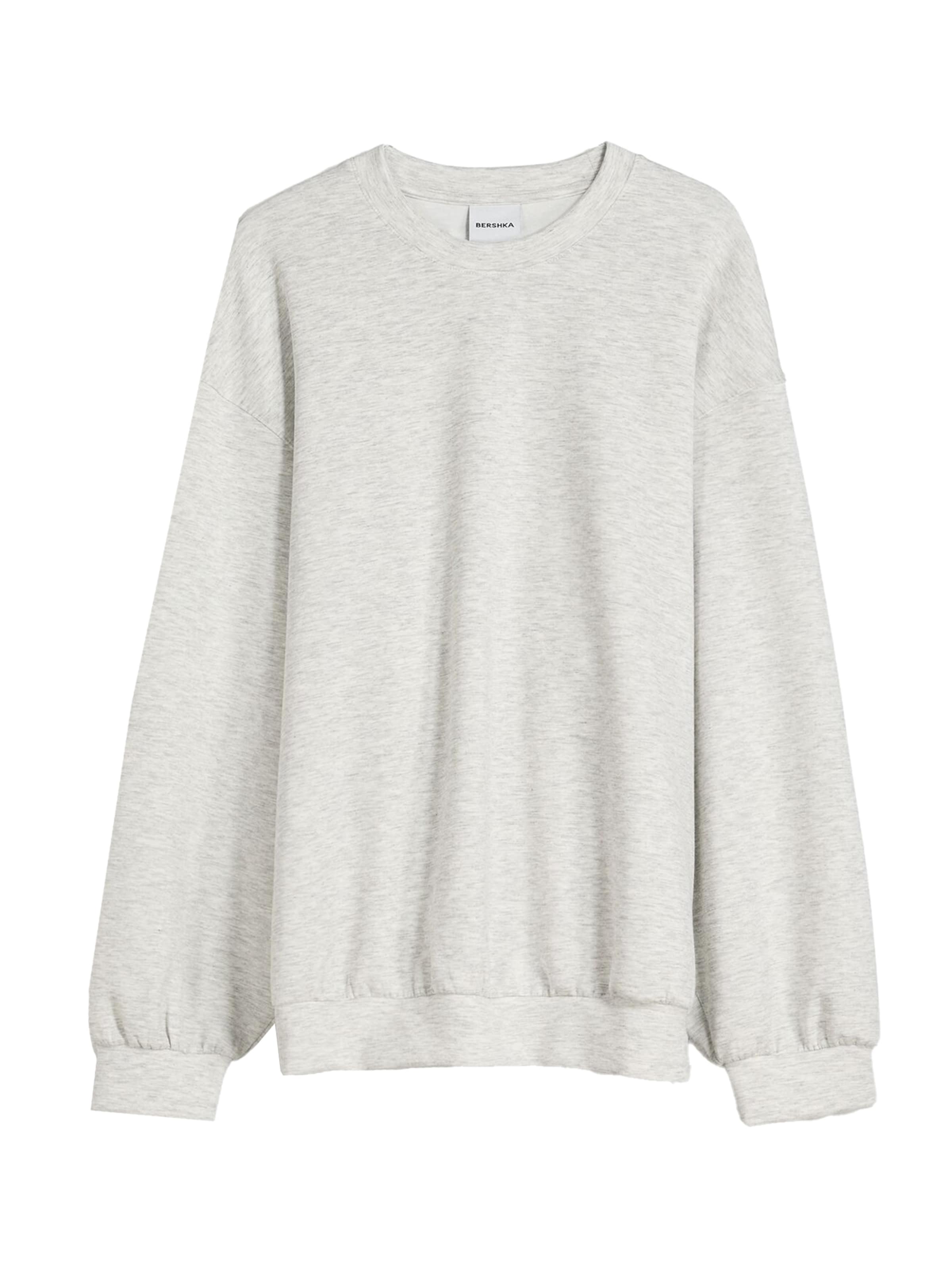 Bershka Суичър в сиво: отпред