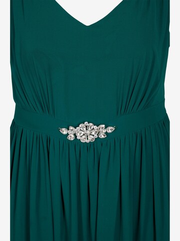 Zizzi Evening Dress 'Malma' in Green