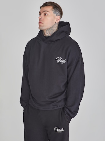 Sweat-shirt SikSilk en noir : devant