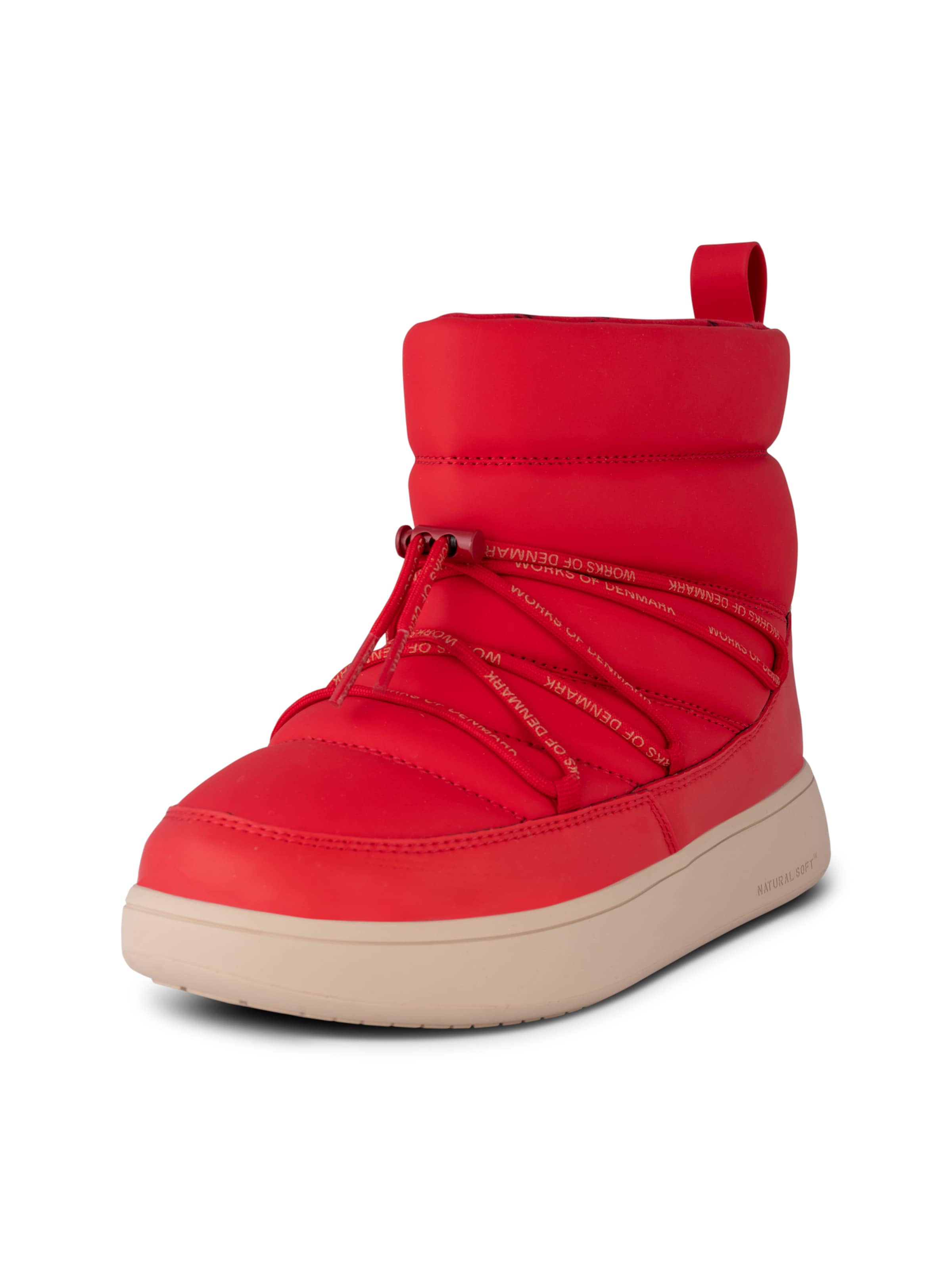 WODEN Snowboots 'Isa' i rød: forside