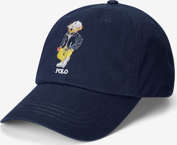 Casquette Polo Ralph Lauren en bleu : devant