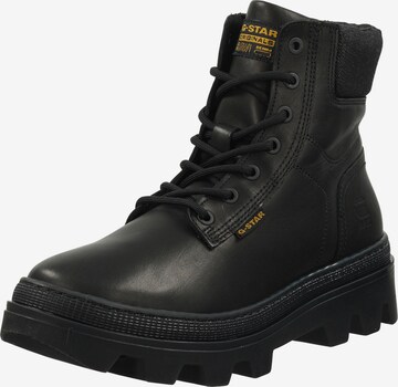 G-Star Footwear Schnürboots in Schwarz: predná strana