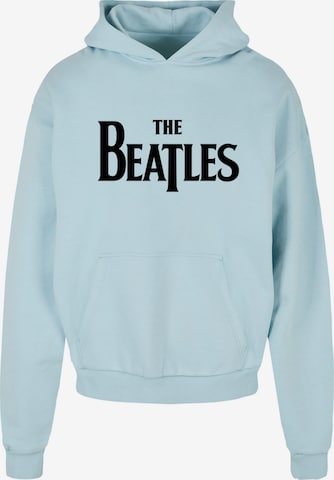 Merchcode Sweatshirt 'Beatles - Headline' in Blau: predná strana