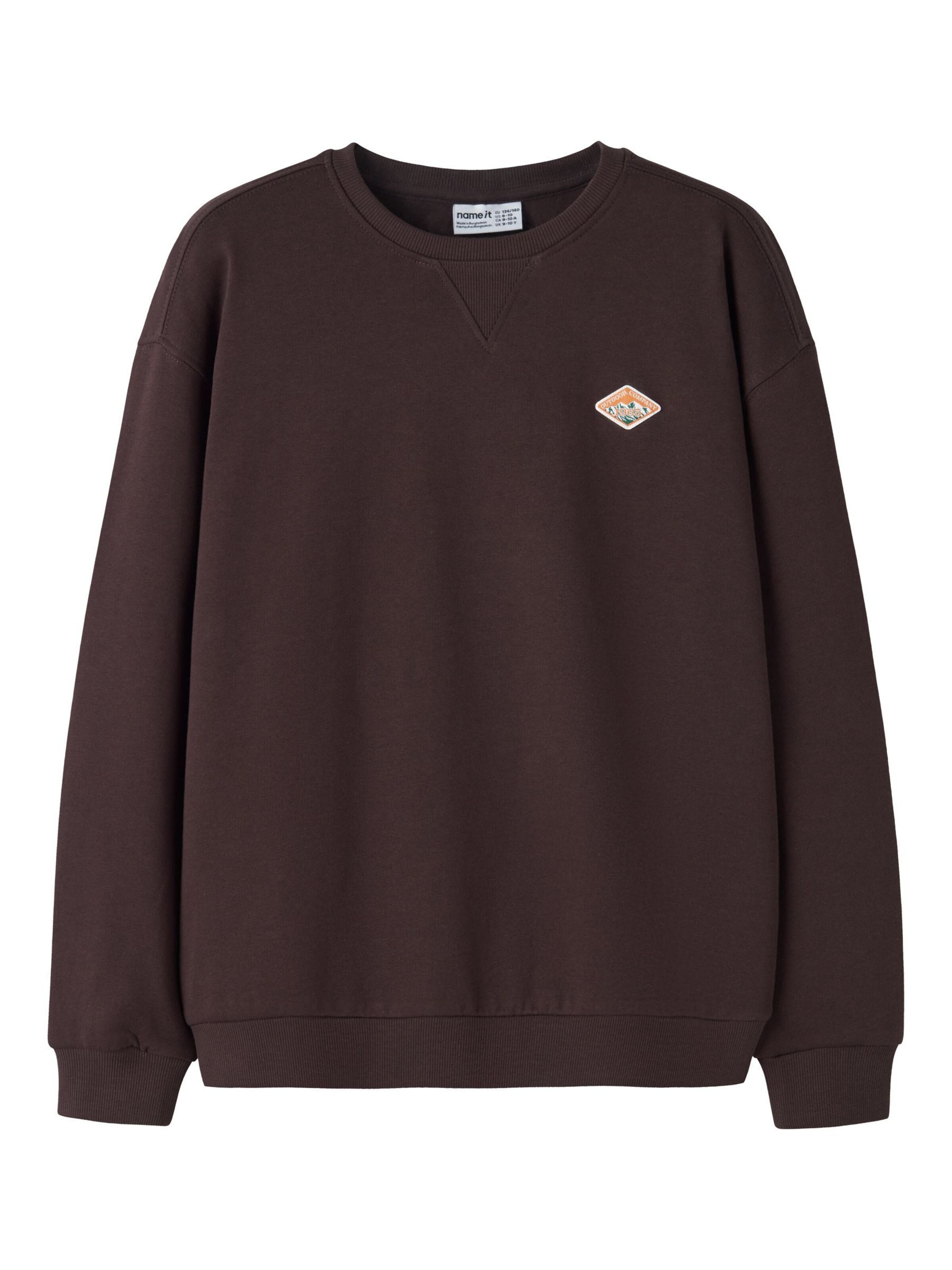 NAME IT - Sudadera en marrón: frente
