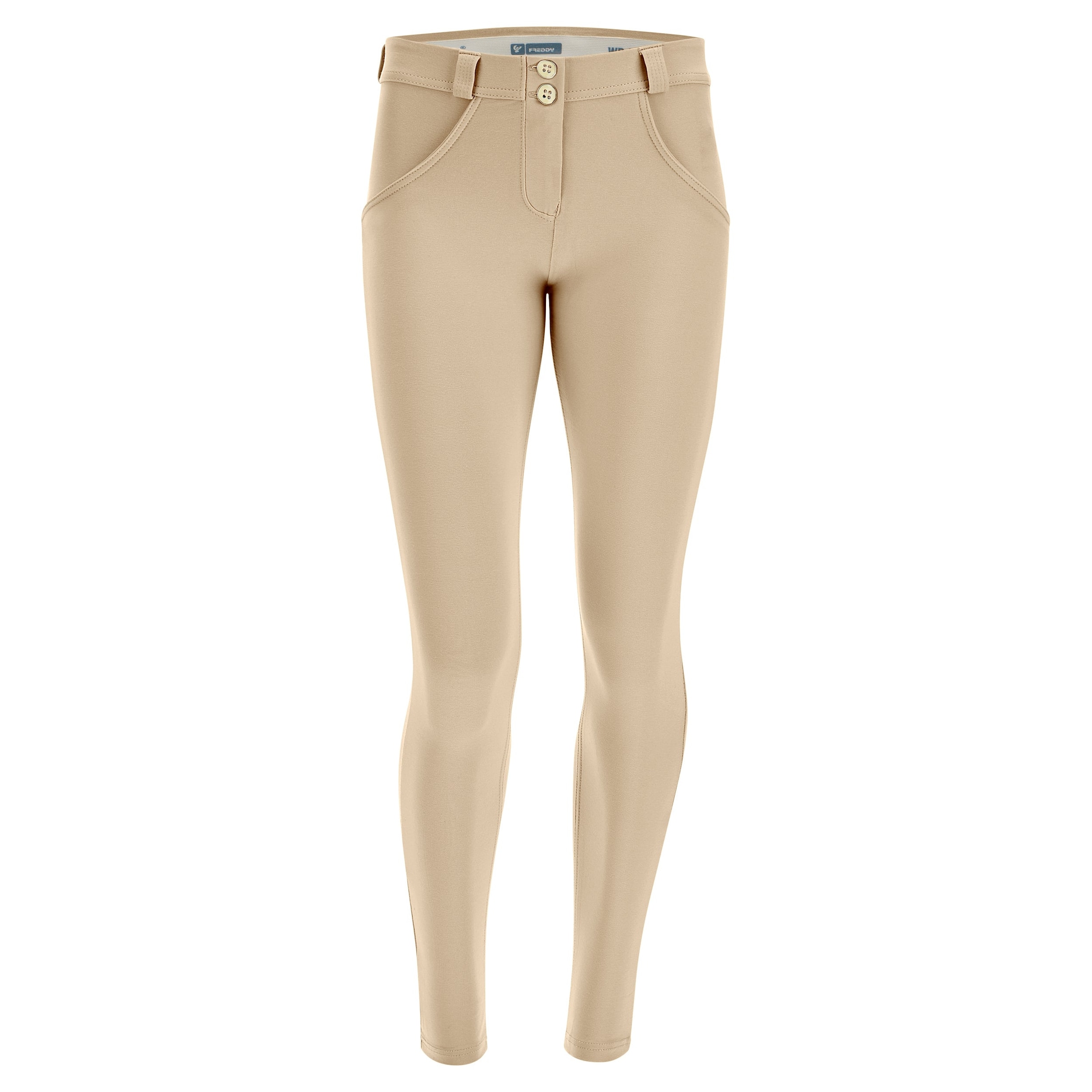 Freddy Skinny Jeggings in Beige: front