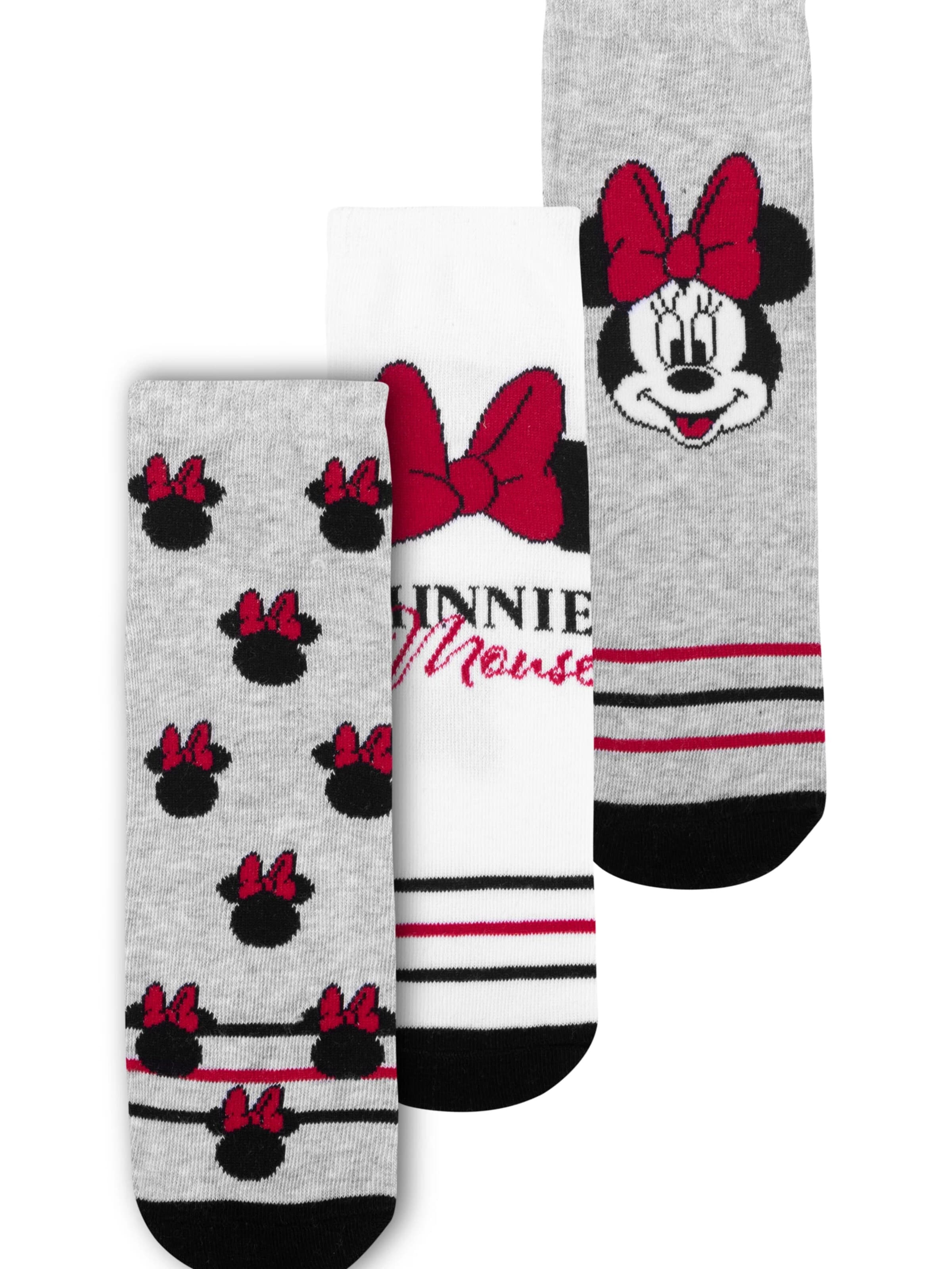 Disney Minnie Mouse Socken‌‌‌ in Grau: Vorderseite