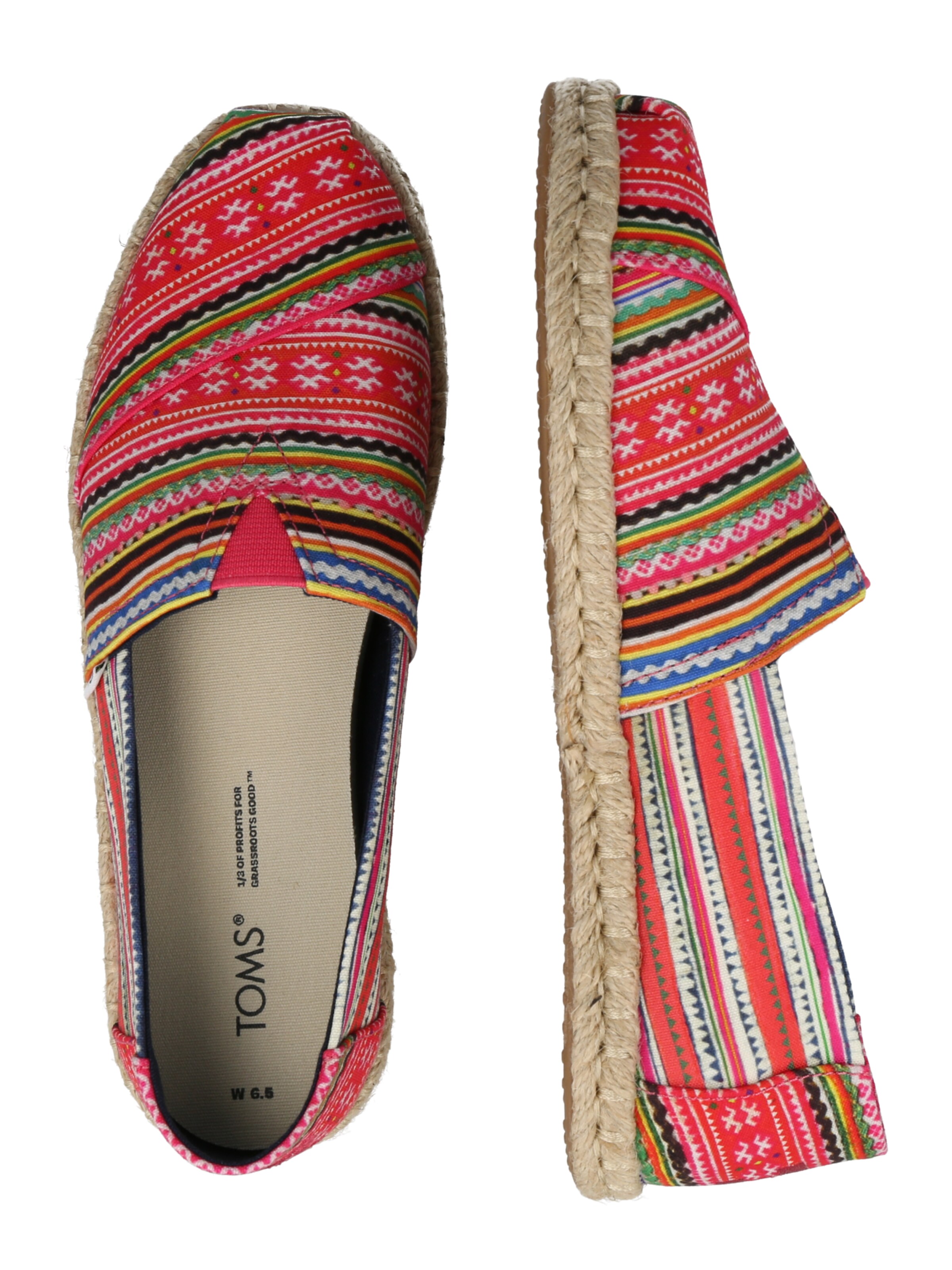 Frauen Halbschuhe TOMS Espadrilles 'ALPARGATA' in Mischfarben - TM11877 Frauen Halbschuhe TOMS Espadrilles 'ALPARGATA' in Mischfarben - TM11877