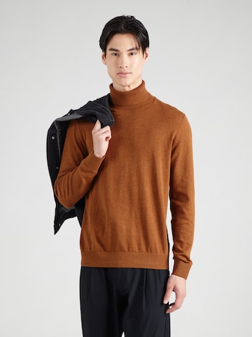 JACK & JONES Trui 'JJEEMIL' in Bruin: voorkant