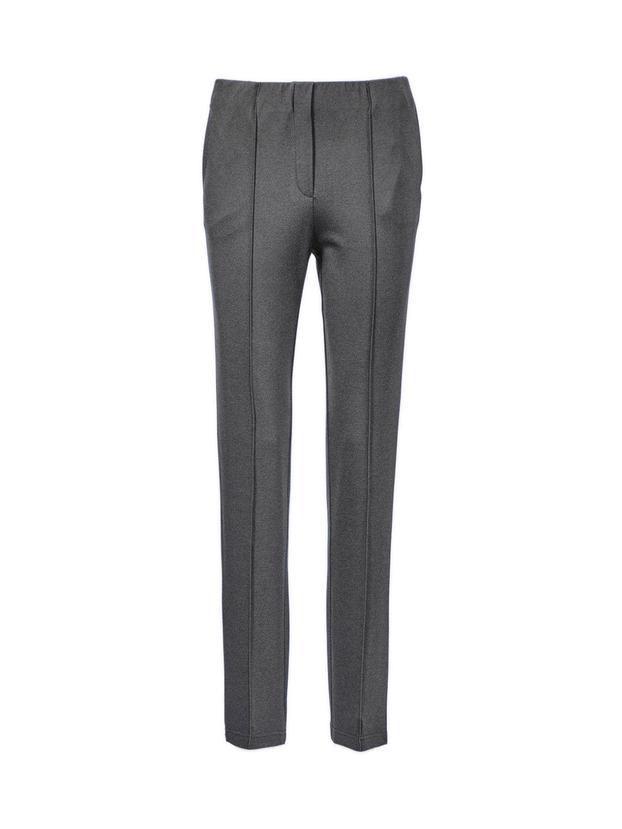 Goldner Slimfit Broek 'Louisa' in Grijs: voorkant