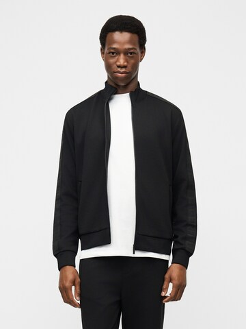 Veste de survêtement Karl Lagerfeld en noir : devant