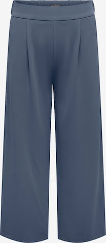 ONLY Carmakoma Bukser med lægfolder i blå: forside