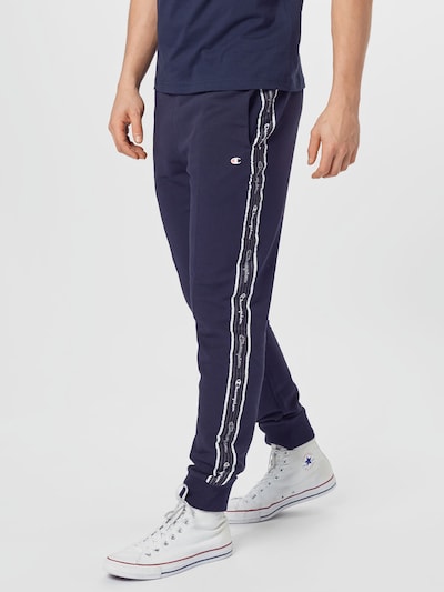 Champion Authentic Athletic Apparel Kalhoty - námořnická modř / bílá, Model/ka
