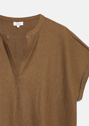 s.Oliver CURVE Blouse in Bruin