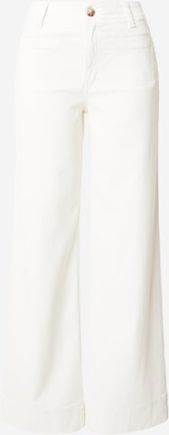 MOS MOSH Wide Leg Housut 'Tenna' värissä beige: etupuoli