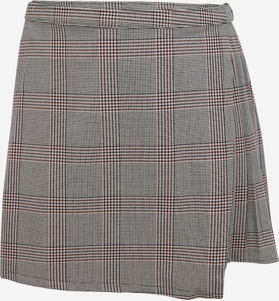 Fustă Abercrombie & Fitch pe gri deschis / roșu burgundy / negru, Vizualizare produs