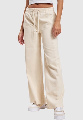 Karl Kani Wide Leg Hose in Beige: predná strana